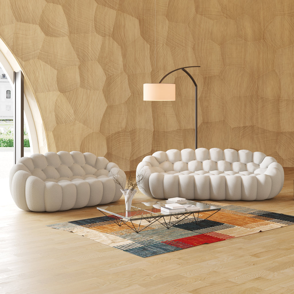 Canapé beige "Confort Moderne"