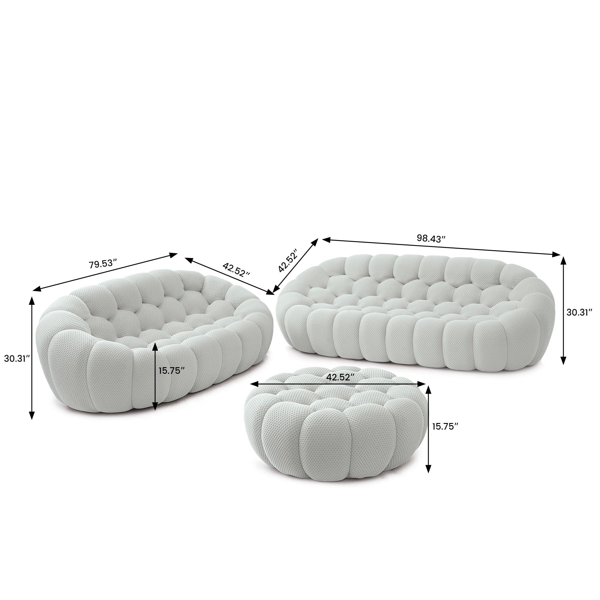 Canapé beige "Confort Moderne"