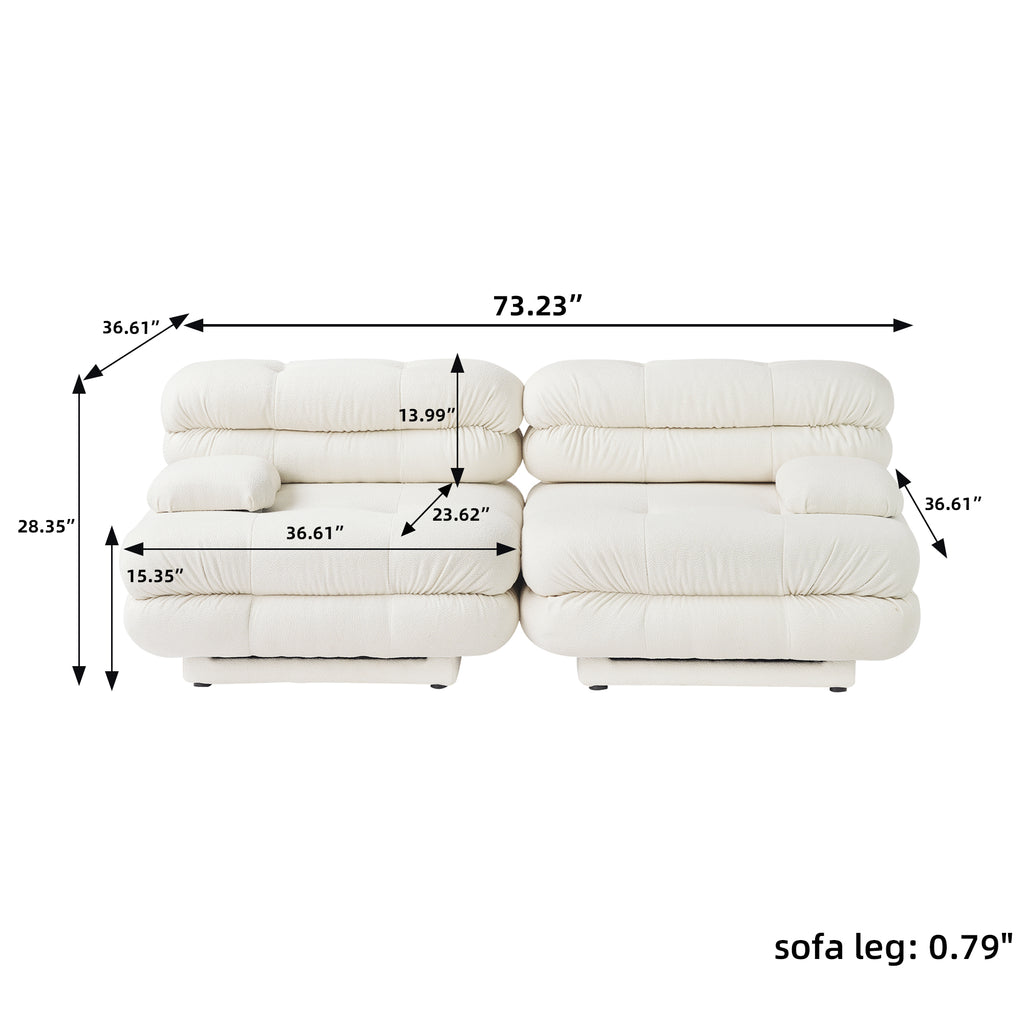 Canapé 3 places Beige "Sérénité"